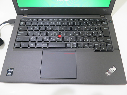 ThinkPad X240s キーボードはなかなか打ちやすい