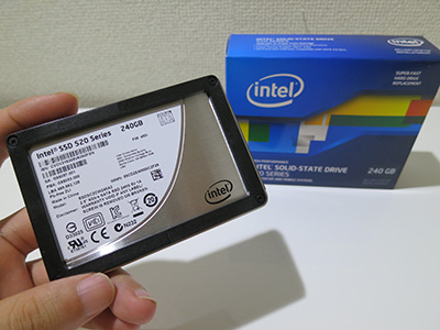Intel SSD 520 Series(Cherryville) 240GB 2.5inch Reseller BOX SSDSC2CW240A3K5 X240sのSSD換装（HDDの交換）