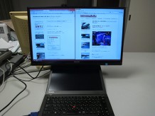 ThinkPadX240sを外部モニタにつなげてフルHD表示