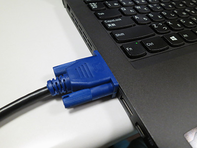 ThinkPad X240s D-sub端子出力からマルチディスプレイ
