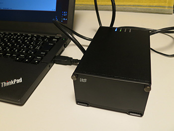 RS-EC22-U3RをThinkPad X240sに取り付けて大容量データをバックアップ