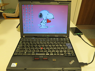 WindowsXP対策 ThinkPad X200sをバックアップ
