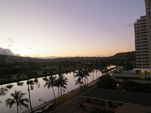 ちょっと変わったハワイの日の出