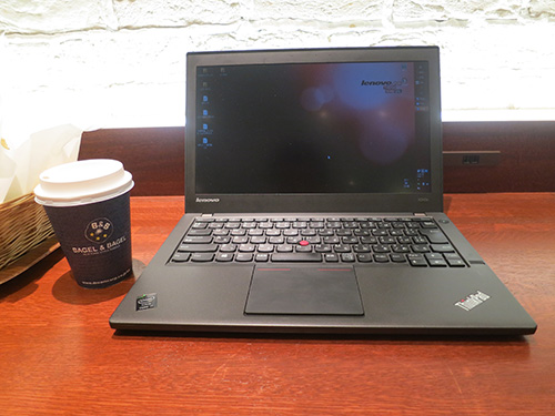 カフェで使うノートパソコン