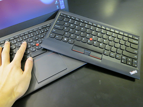 ThinkPad X240ｓ 一体型のトラックパッドのクリックが固いのでブルートゥースキーボードを導入