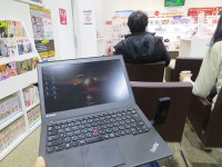 ドコモショップでThinkPad X240sをひらいて一仕事