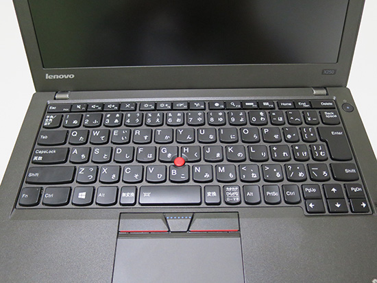 ThinkPad X250 キーボード全景