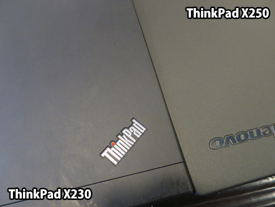 ThinkPad X250とX230材質の違い