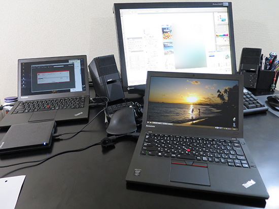 ThinkPad X250と X240sがビジネスに大活躍 ノートパソコン２台の使い方
