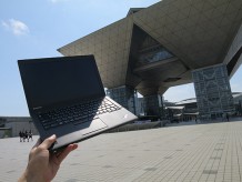 東京ビックサイトでノートパソコン ThinkPad X250に3セルバッテリー