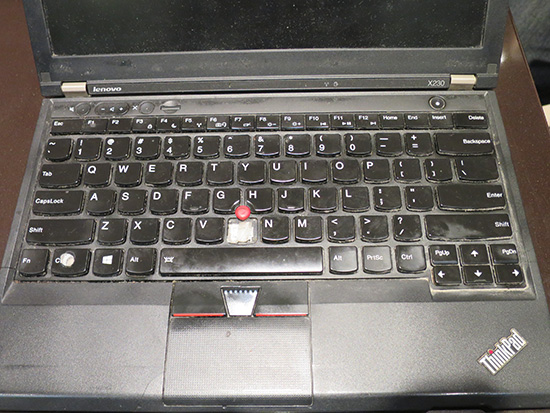 ThinkPad X230 英語キーボード・・・満身創痍。