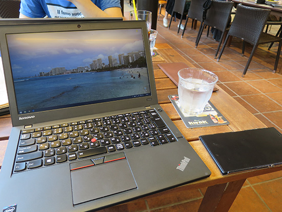 ThinkPad X250 windows10にして出先での起動がさらに快適に