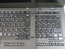 ThinkPad X1 CarbonとX250 キーピッチが違う