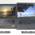 ThinkPad X1 CarbonとX250 液晶ベゼル素材の違い