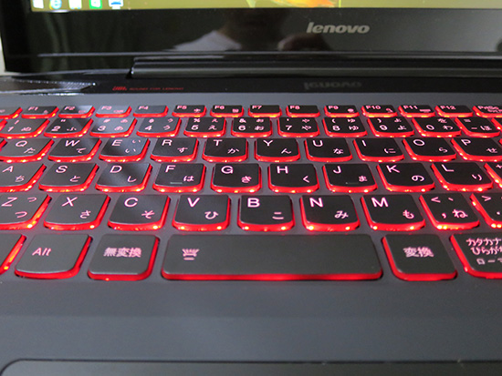 レノボ Y50のキーボード