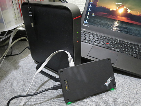 ThinkPad Stack とバッファローのハイパワールーター 電波の強さはどうなのか比べてみた
