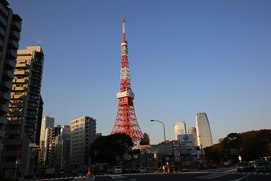 赤羽橋からの東京タワー