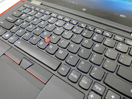 ThinkPad Yoga260 キーボード 打ちやすさは通常モデルと変わらない