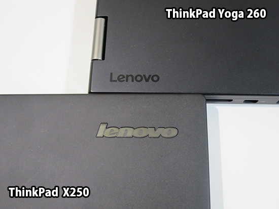 ThinkPad yoga 260 lenovoのロゴが目立たなくなった
