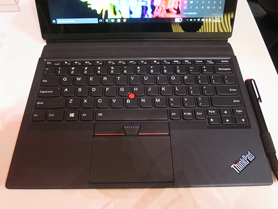 ThinkPad X1 Tablet 英語キーボード真上から