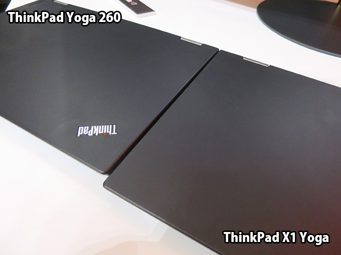 ThinkPad X1 YogaとYoga 260 材質はマグネシウム合金とカーボン素材