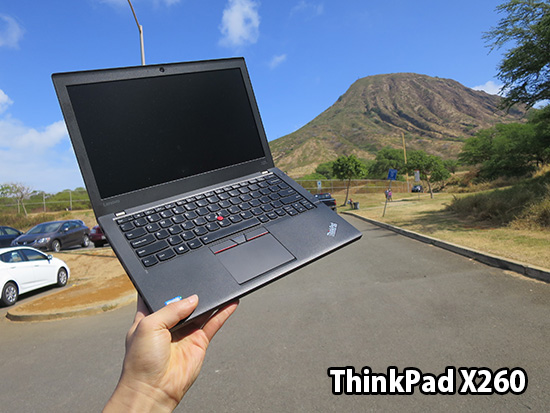 ThinkPad X260を持ち運んでココヘッドへトレイル