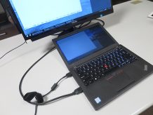 ThinkPad X260 HDMIケーブルをつなげてデュアルディスプレイ
