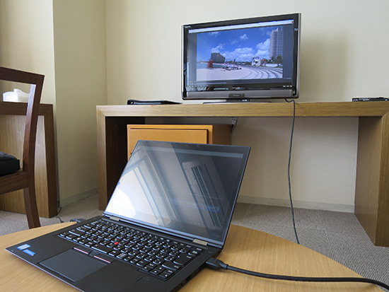 ThinkPad X1 Yoga マルチディスプレイ HDMIケーブル1本