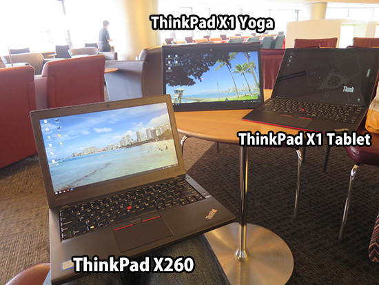 ThinkPad X1 Yoga Tablet X260 を持ってハワイへ