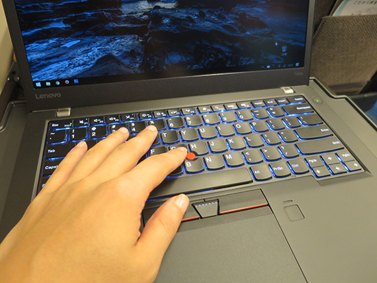 ThinkPad T460sのキーボードが打ちやすい