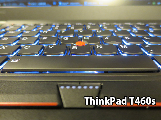 ThinkPad T460s バックライトキーボードがかっこいいので常に点灯して使用中