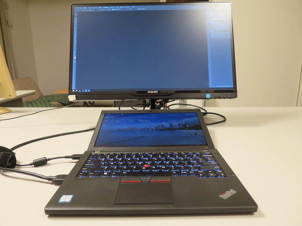 ThinkPad X260 外部ディスプレイを接続したときの解像度 意外な盲点