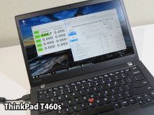 ThinkPad T460s SATA SSD M.2 ベンチマークで速度を計測