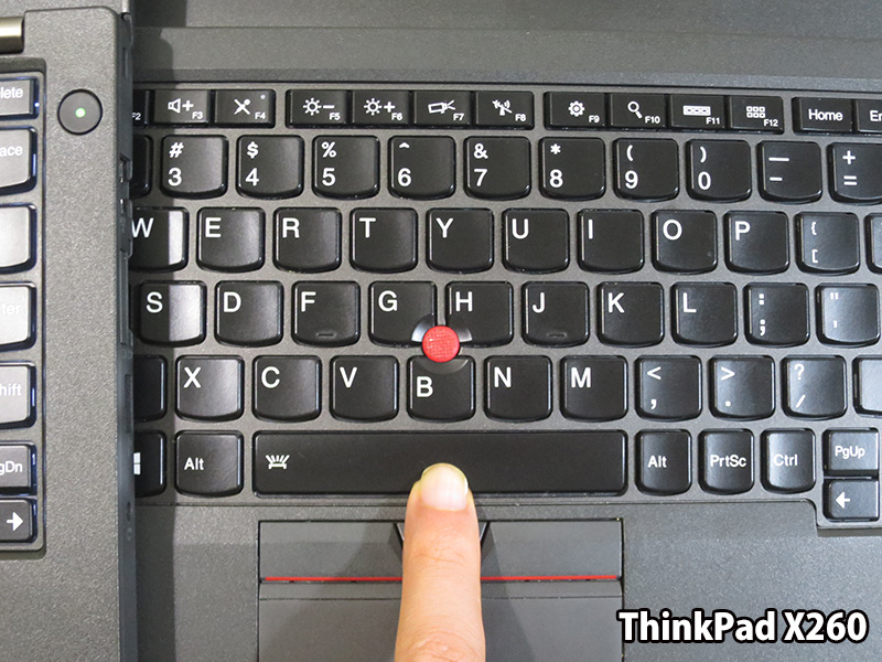 ThinkPad X260 スペース部分がぐらついてカチャカチャ言う