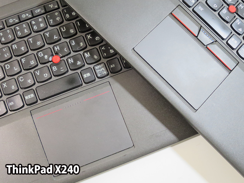 ThinkPad X240s 一体型クリックパッド