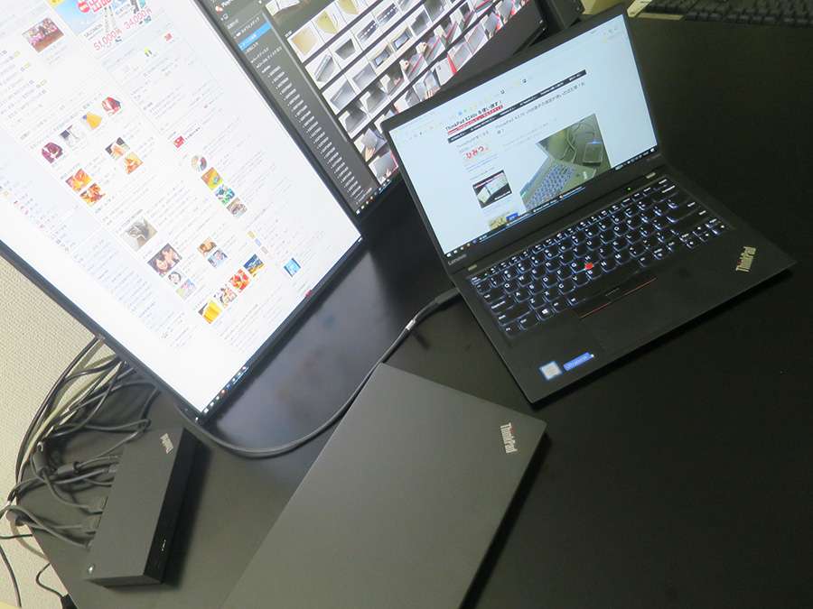 ThinkPad usb type cドックは対応機種が多い