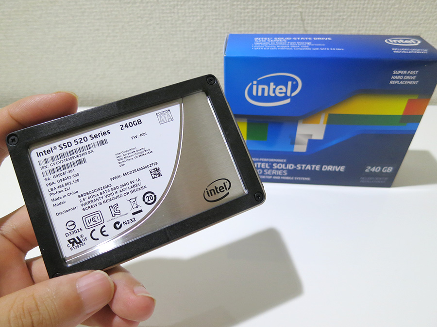x240s intel SSDに換装