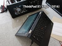 ThinkPad X1 Yoga テントモード 360度画面が回転する便利さをようやく感じるように
