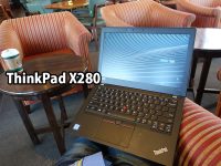 ThinkPad X280 を開いて朝活中
