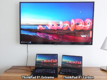ThinkPad X1 ExtremeのHDMIでテレビへ X1 carbonをワイヤレス接続 トリプルディスプレイ