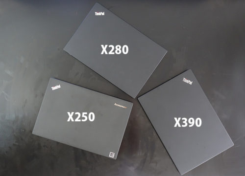 ThinkPad X250 4年経過 現在の使い道 X280 X390と並べてみる | ThinkPad X240sを使い倒す シンクパッドの