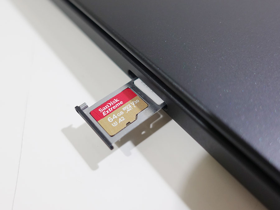 ThinkPad X390 microSDカードを活用 フルサイズSDカードは使えないけど・・・ | ThinkPad X240sを使い倒す  シンクパッドのレビュー・カスタマイズ